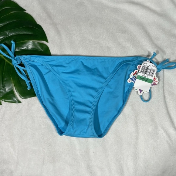 NWT $38 Becca Color Code Side Tie Basic Fit‎ Bikini Bottoms CLB [ Large ] #4033 - Picture 4 of 11